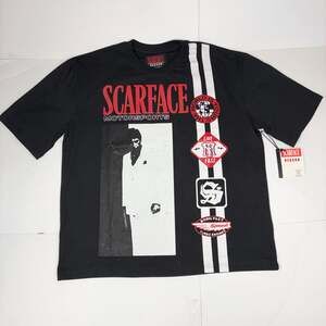NEW Reason Clothing x Scarface Tony Montana Men Motorsports Graphic T-Shirt L